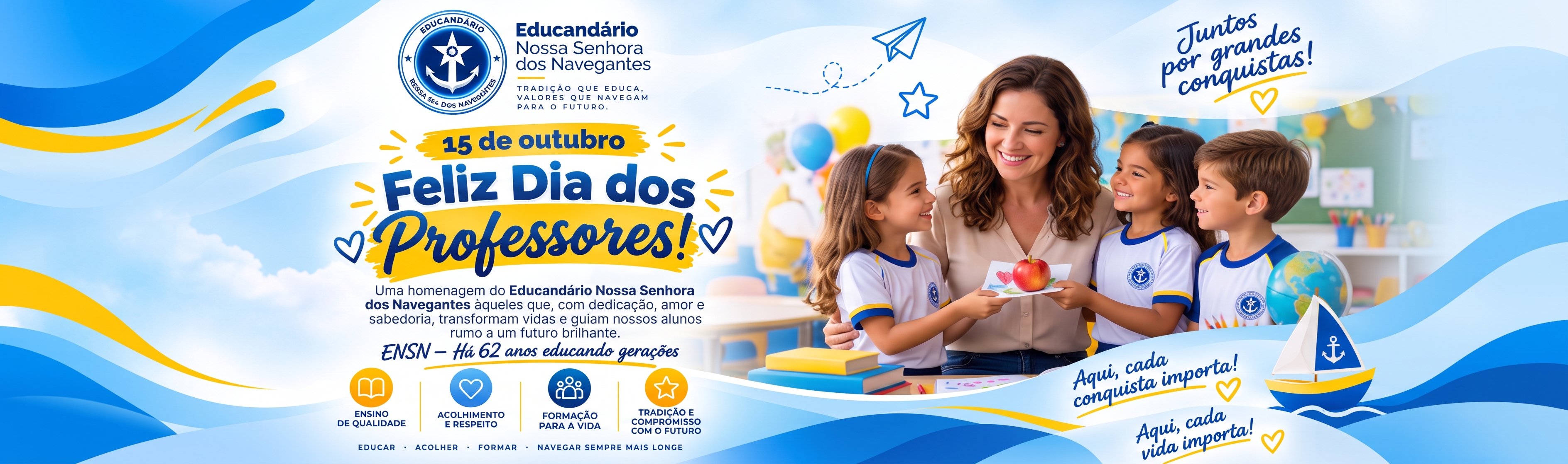 Homenagem Feliz Dia dos Professores - ENSN